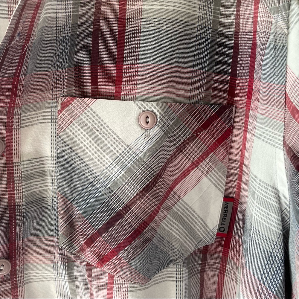 Merrell plaid button down - Picture 4 of 8